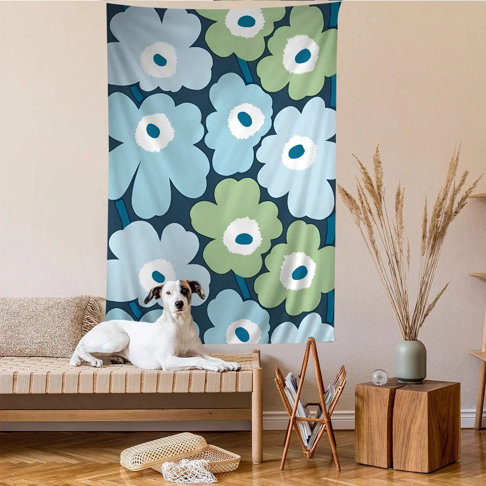 P-Poppy Красивый Красочный Цветок В Богемном Стиле Настенный Гобелен Mandalay