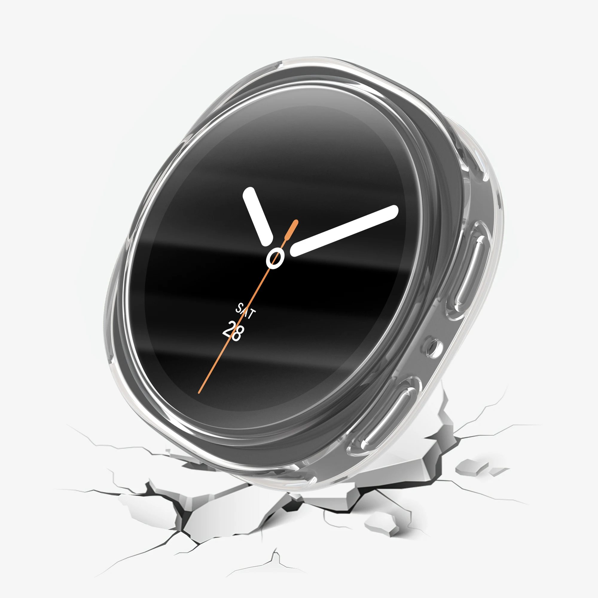 Фото Защитная пленка для экрана Samsung Galaxy watch 8, чехол 44 мм, 40 мм, аксессуары, ремешок, мягкий бампер из ТПУ, противоударный чехол Galaxy watch8, чехол №4