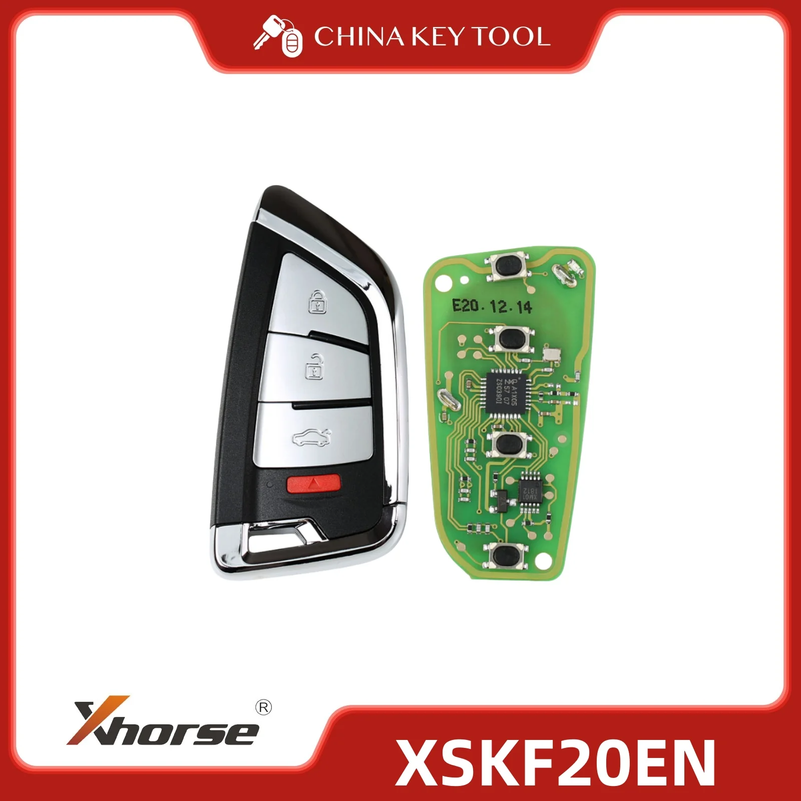 

1PCS Xhorse Universal Smart Remote Key Knife Style 4 Button XSKF20EN