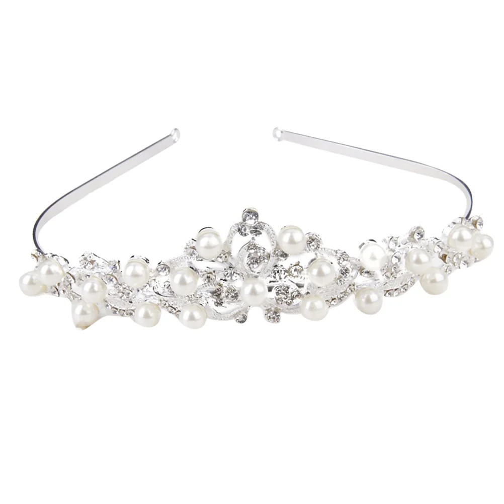 

Headband Wedding Rhinestone Pearls Tiara Crown for Engagement Prom Birthday Party