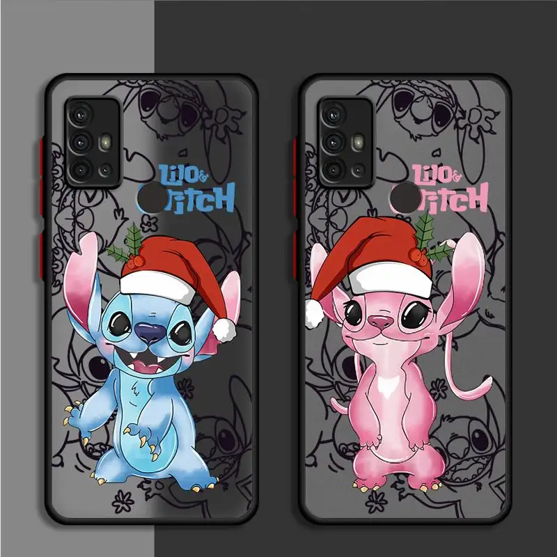 Чехол для телефона Merry Christmas Angel Stitch Samsung Galaxy A52 A32 A21s A16 A13 A55 A54 A12 A15 Los Como матовый