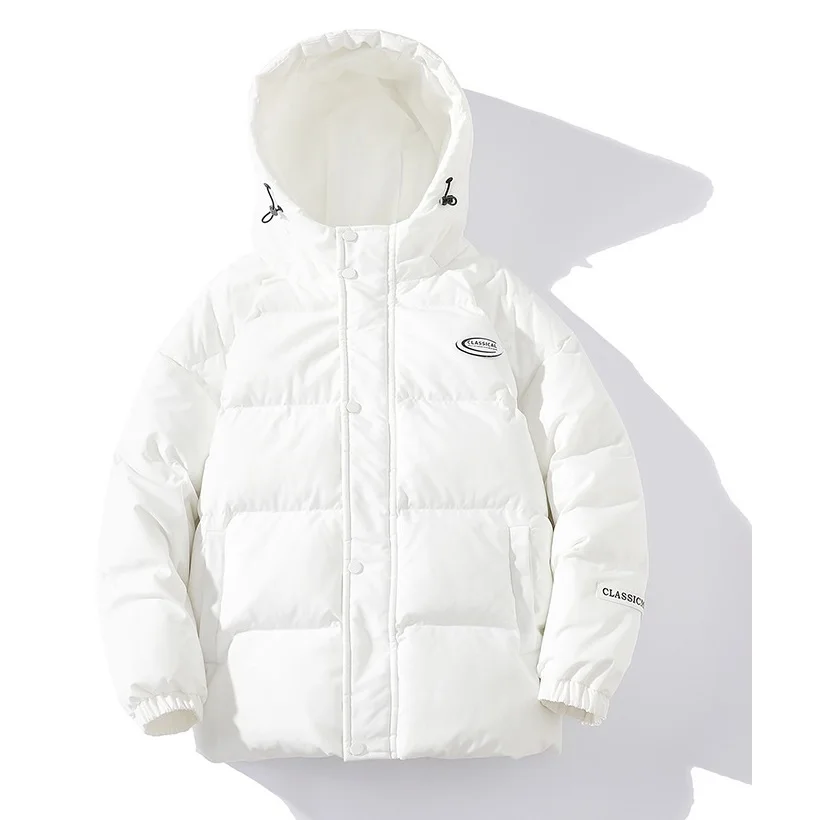 Couple Models Simple Warm Thick Winter Coat Autumn and Winter New Men's Tide Brand Loose and Comfortable Hooded Cotton Clothes