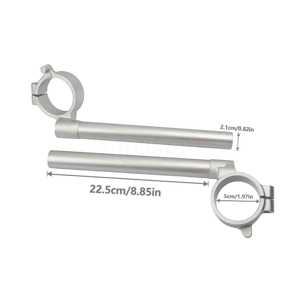 Фото Ручки-клипсы для руля Suzuki GSXR600 GSXR750 GSX-R GSXR 600 GSXR 750 K6 K8 2006-2008, 50 мм, с креплением на вилку №2