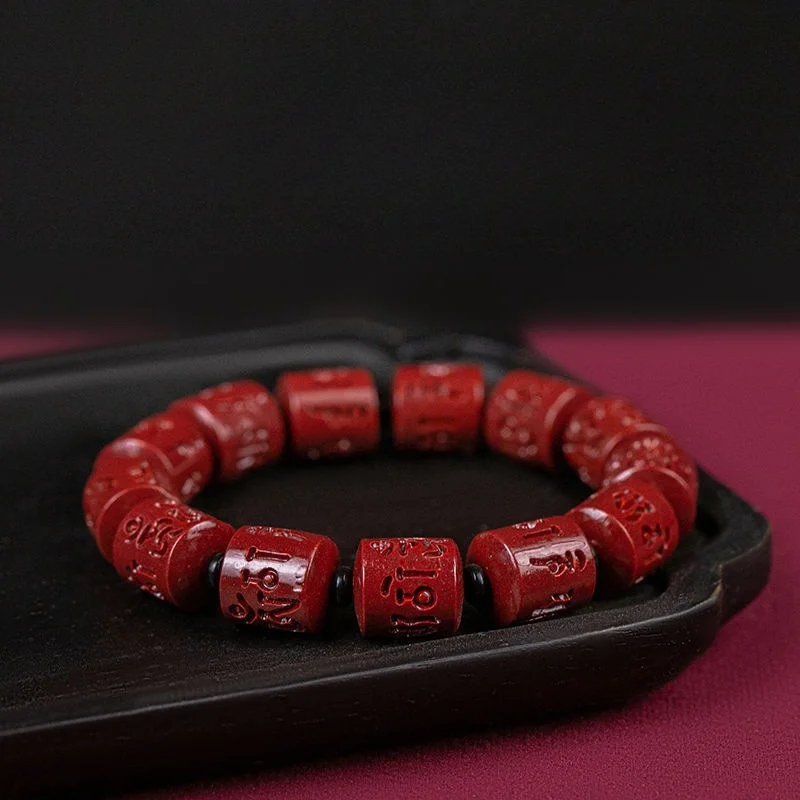 Браслет Из Искусственного Нефрита С Бусинами Будды Унисекс Шесть Символов Бутик