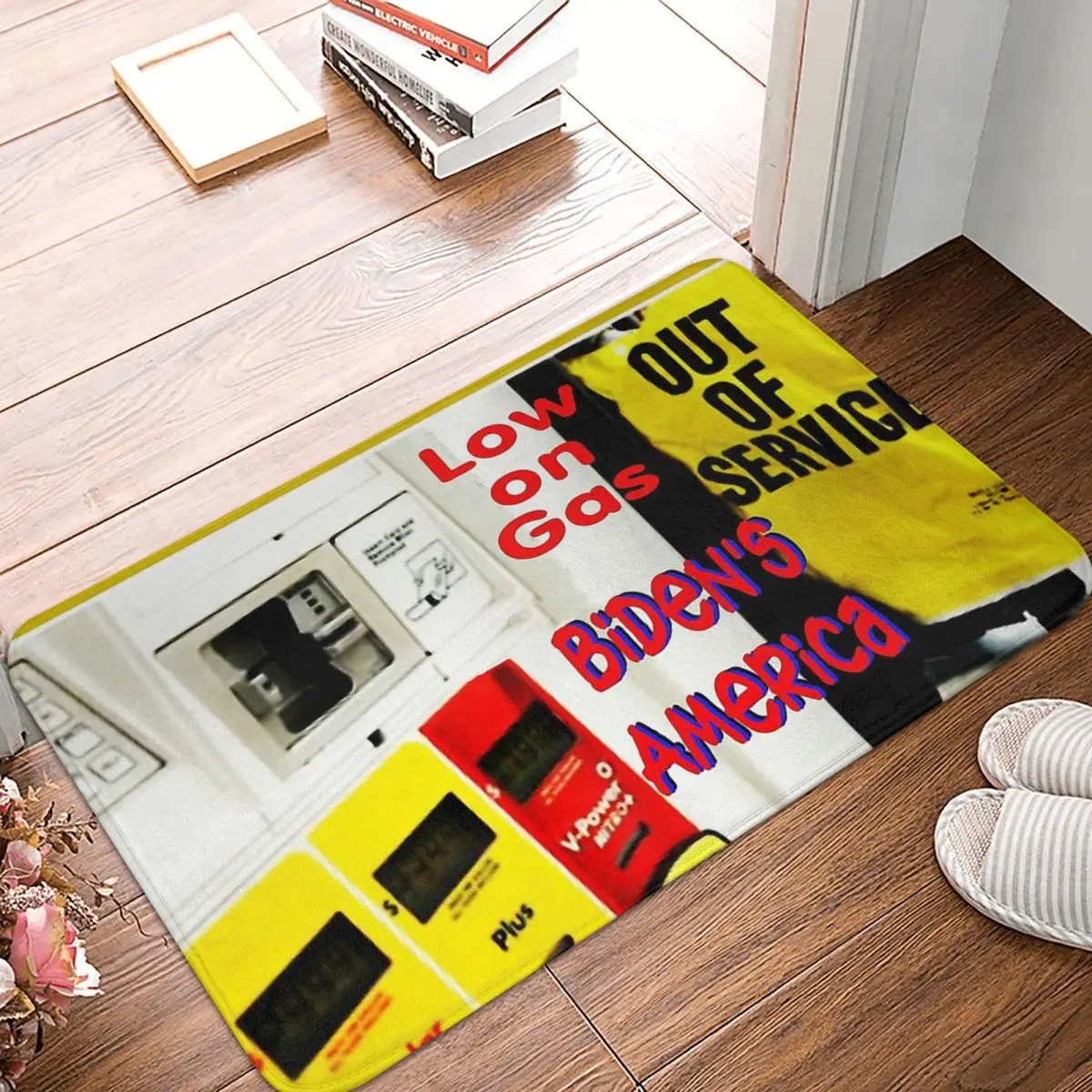 

Gas Shortage Price Increase Anti-Slip Doormat Bath Mat Biden's Low Energy America Floor Carpet Welcome Rug Bedroom Decor