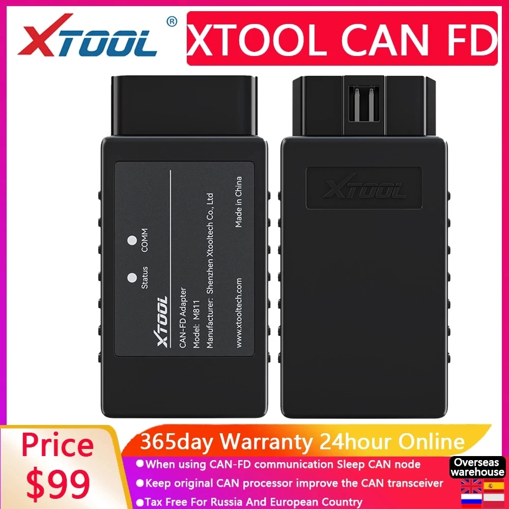 

New Adapter XTOOL CAN FD Diagnose ECU Systems of Cars Meeting With CANFD Protocols for Chevrolet GMC Buick Cadillac Car