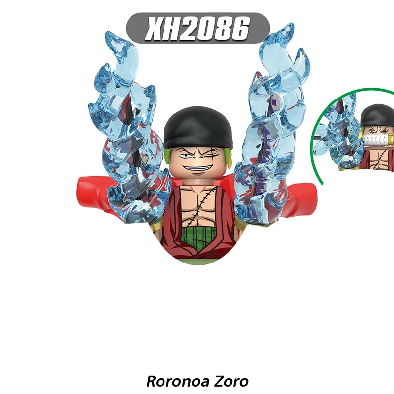X0359Luffy Zoro Kuma Shiryu строительные блоки японские аниме-кирпичи куклы мини-игрушки