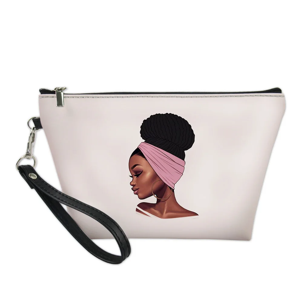 Africa Women Print Fashion Makeup Bag Party Travel Lightweight Toiletries Organizer Multifunctional Female Cosmetic Bag