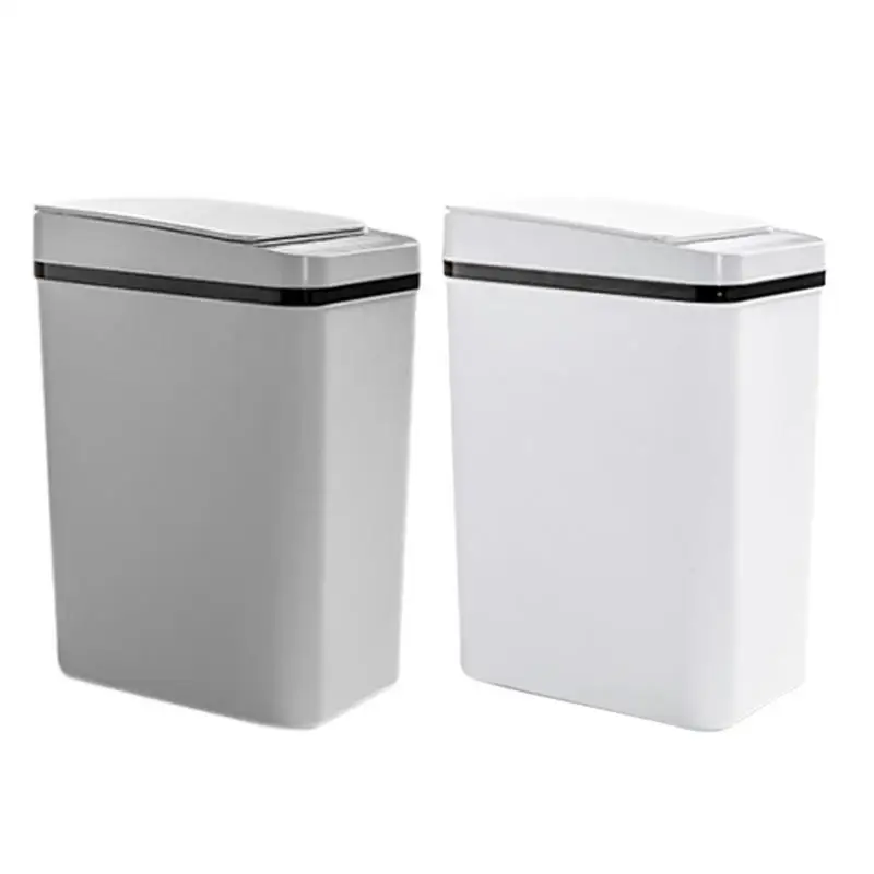 

Умная мусорная корзина с датчиком, узкий умный контейнер для мусора с умным датчиком, для кухни, ванной, водонепроницаемое ведро для мусора с мусорным баком