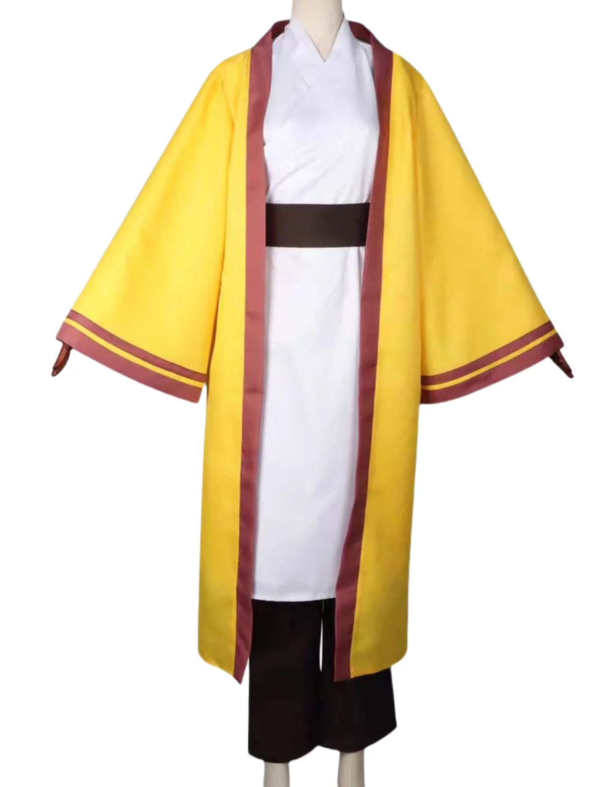 Костюм для выставки манги из аниме фэндун желто-коричневый парик код Ван