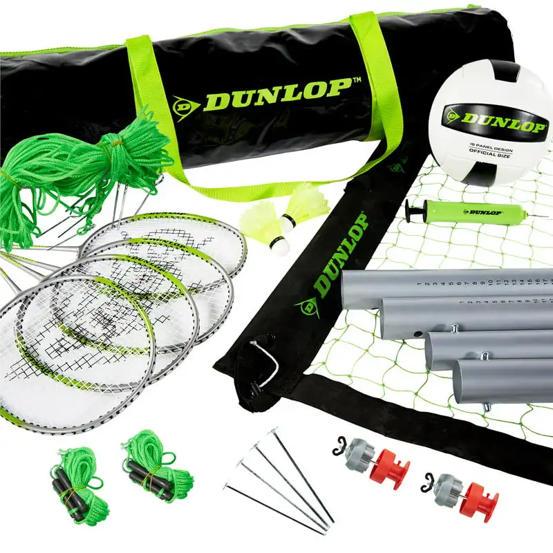 

& Badminton Combo Set, Lawn , Green/Black
