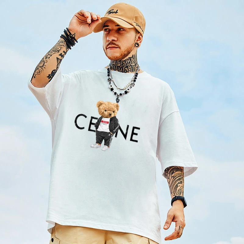 

Fashion Summer Quality Cotton Mens T-Shirts for Men Hip Hop Brand Oversized Clothing Letter Print T Shirts Women S-4XL Tee Shirt