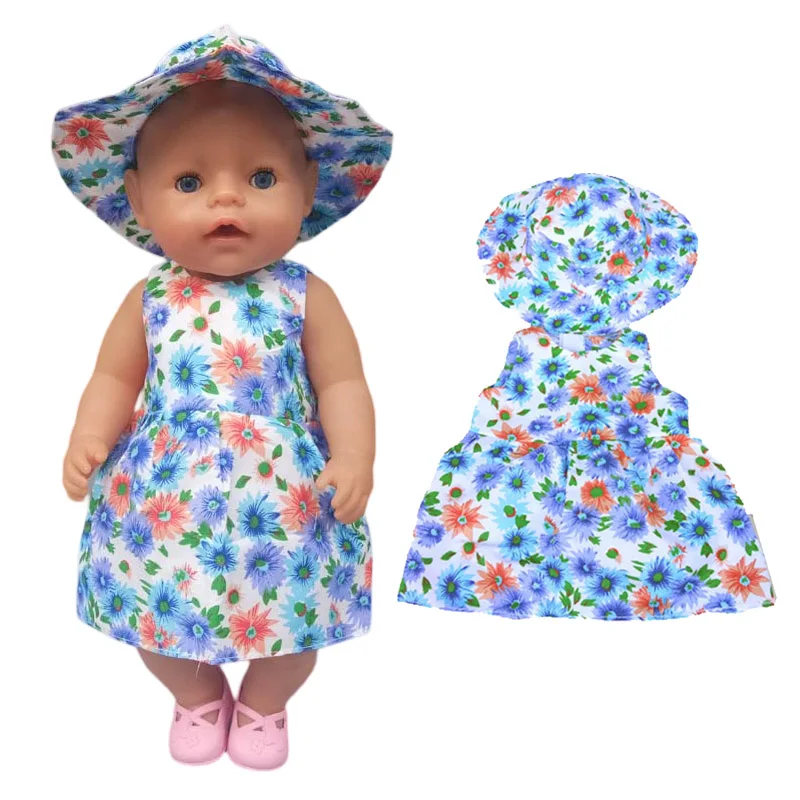 Для кукольного платья 43 см соломенная шляпа для куклы 18 дюймов летнее платье и от