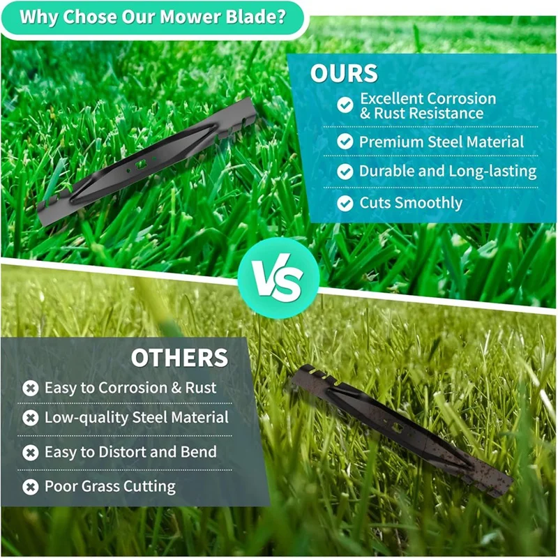 942-0741A Мульчужное лезвие для 21-дюймовой деки косилки 742-0741A совместимое с Troy-Bilt MTD Cub