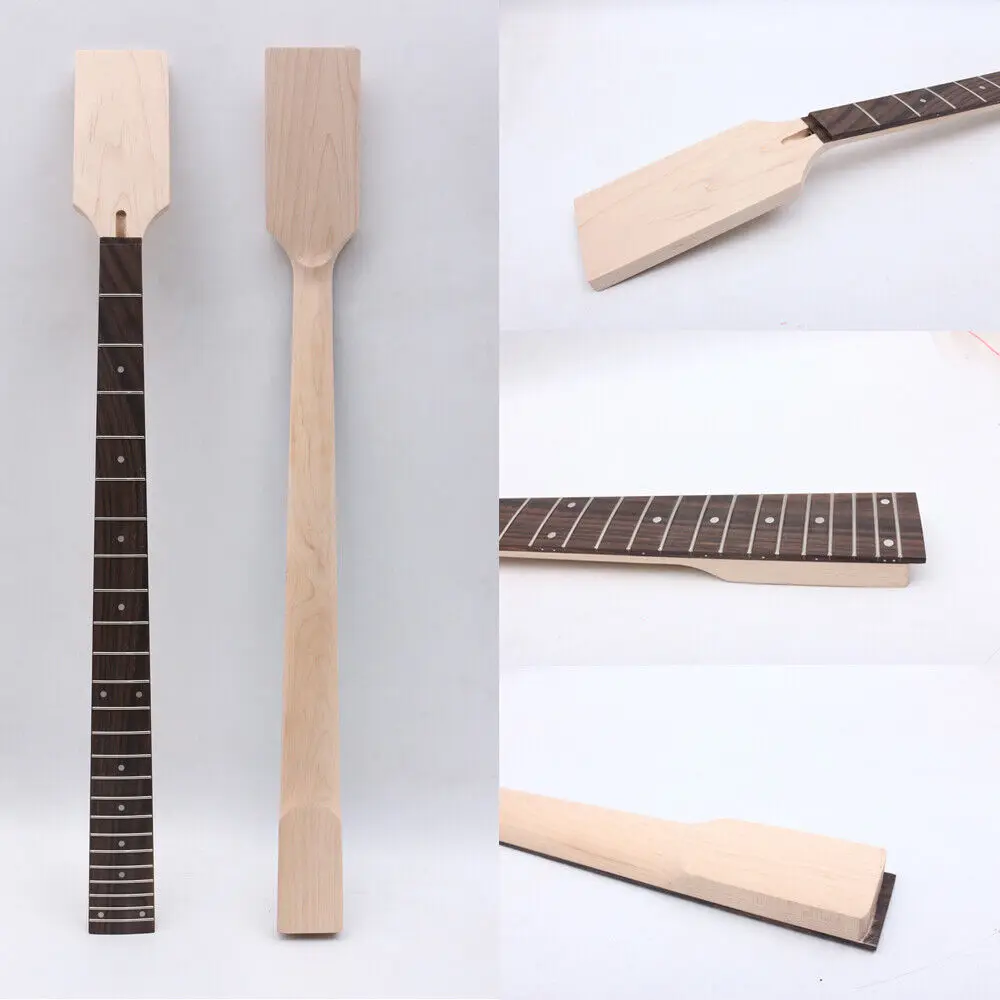 

Yinfente 24 лада новая лопастная головка бас гитара шейка 34 дюйма Rosewood Fretboard 38-65 # B17