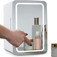 8 l mini fridge portable custom makeup cosmetic glass door mini refrigerator