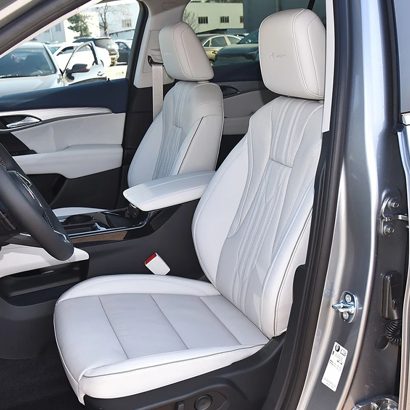 Фото Автомобильные аксессуары на заказ, чехлы на сиденья для Buick Encore Enclave Envista Lacrosse Envision Regal Veran 5-8 сидений, кожаный полный комплект №4