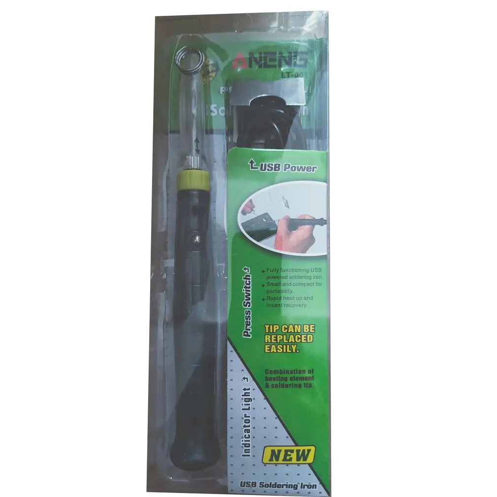 

ANENG LT002 5V 8W Mini Portable USB Electric Powered Soldering Iron Pen/Tip Switch Adjustable Soldering Iron Tools