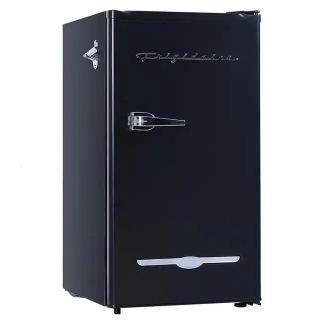 

3.2 Cu. ft. Retro Compact Refrigerator with Side Bottle Opener EFR376, Black