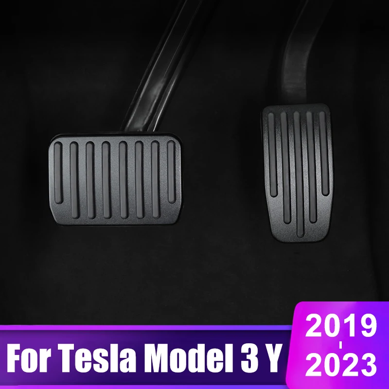 

For Tesla Model 3 Y 2019 2020 2021 2022 2023 2024 Car Accelerator Pedal Fuel Brake Pedals Cover Non-Slip Pad Accessories