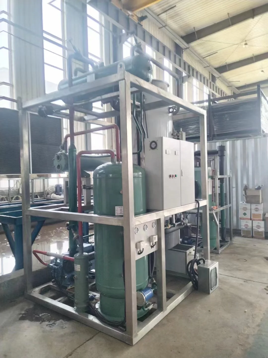 Трубчатый льдогенератор 1 тонна 3 тонны 5 10 20 50 самая низкая цена 5-трубчатый 2