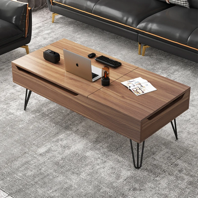 

Nordic Rectangle Coffee Table Designer Extendable Free Shipping Drawers Side Table Unique Hardcover Couchtisch Home Furniture