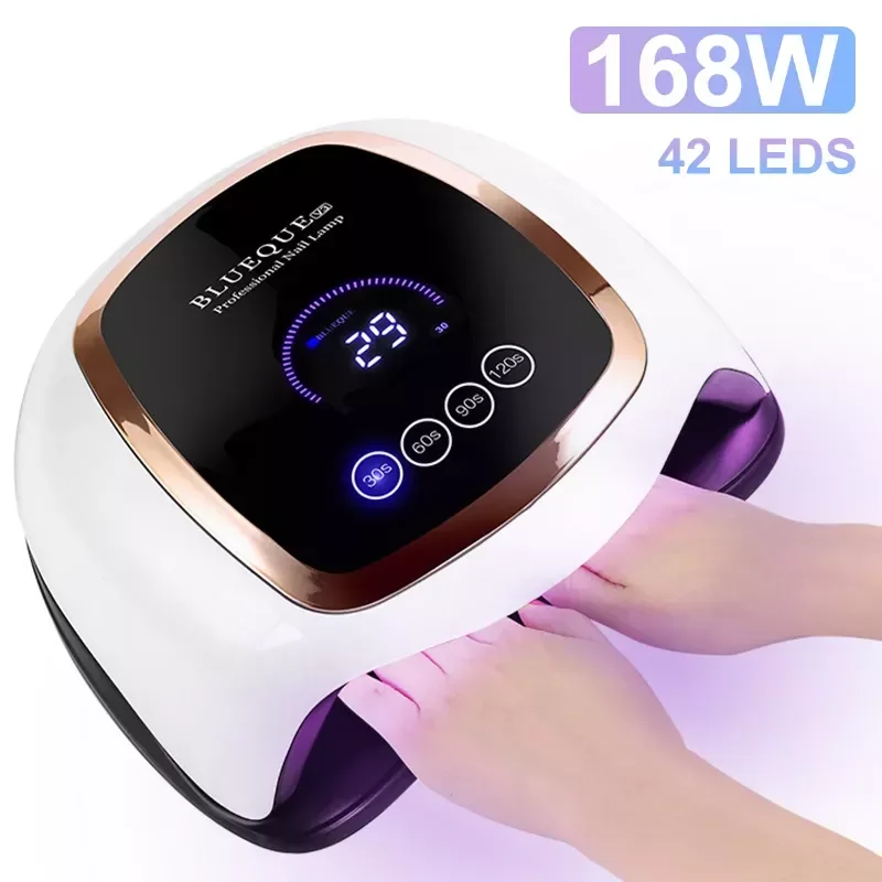 

NEW2023 UV LED Lamp For Nails Dryer Manicure Lamp With Sensor Smart LCD Touch Screen 42pcs UV LED Polygels Gel Nail Polish Lamp