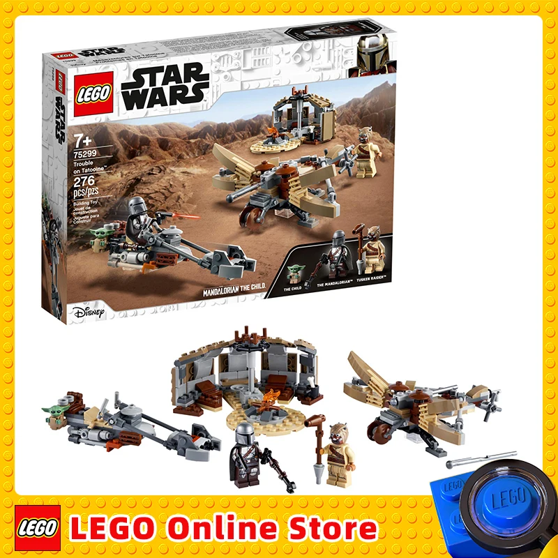 

LEGO & Star Wars The Mandalorian Trouble on Tatooine 75299 Awesome Toy Building Kit for Kids Featuring The Child (277 Pieces)