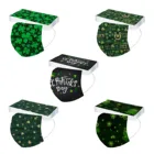 50 шт., одноразовые маски для лица на День Св. Патрика