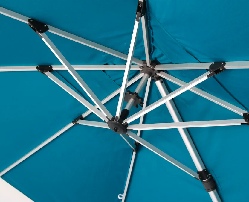 Черный квадратный устойчивый к ветру зонтик для патио 3x3 м уличный зонт от солнца