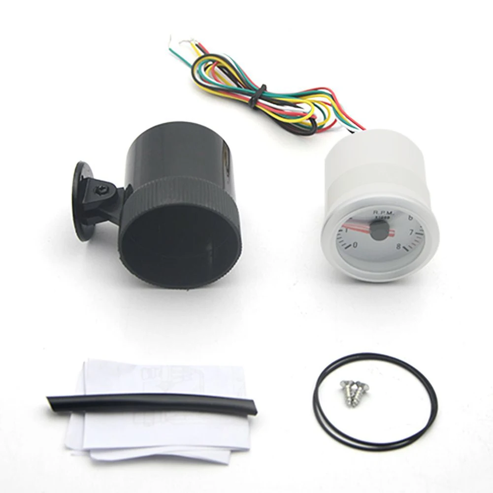 Высококачественный тахометр счетчик Rev 000 об/мин 12 В бензиновые автомобили 2