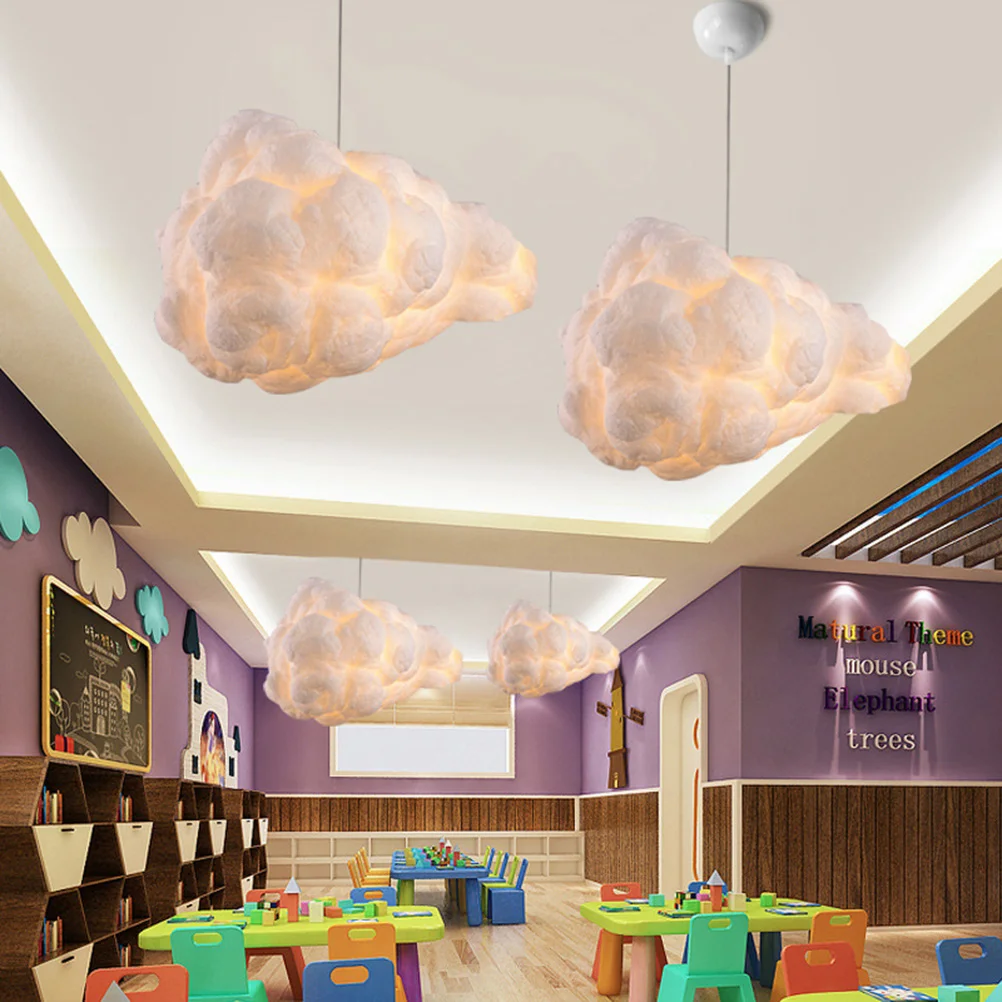 

Cloud Lamp Chandelier Light Pendant: Modern Restaurant Fairy Bar Cafe Hanging Lamp Cloud Shaped Lamp Lamps Suspension luminaire