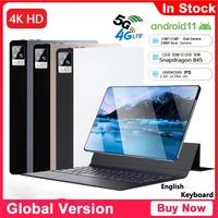 10 1 Inch Tab Tablet Android 12GB RAM 512GB ROM Tablets Core Tablette GPS Dual Phone Tablete Wifi Global Version