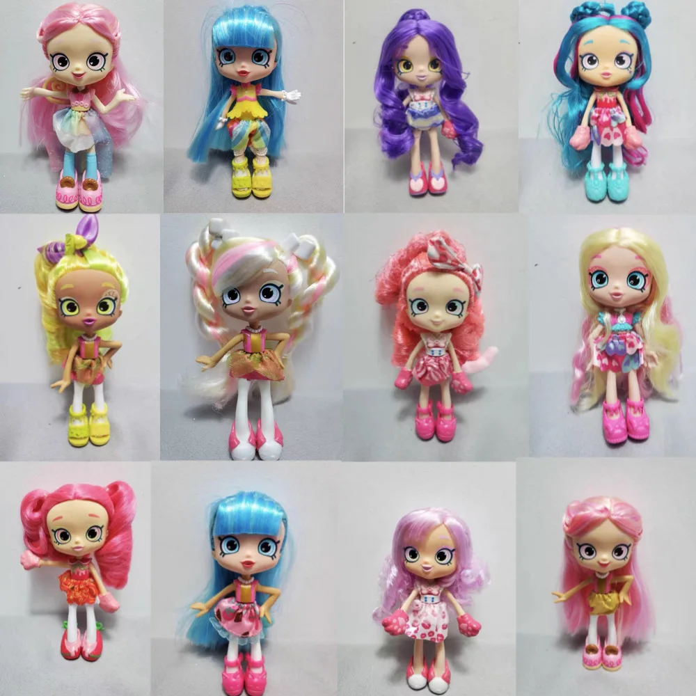 

Shopkins Shoppies Girl Doll Anime Movable Doll Girl Toy Princess PVC Doll Decorations Can Collect Girls' Christmas Birthday Gift