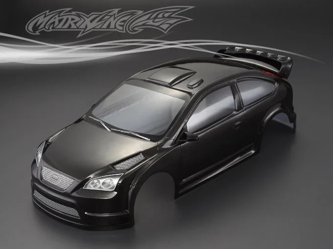 Корпус RC Focus RS WRC 1/10 Rally PC с абажуром шириной 190 мм Готовый корпус Lexan hsp Tamiya XV-01 LC PTG