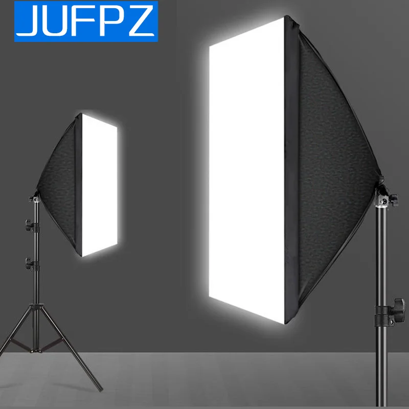 

JUFPZ Photography Softbox Lighting Kits 50x70CM Professional Continuous Light System Soft Box For Photo Studio Equipment