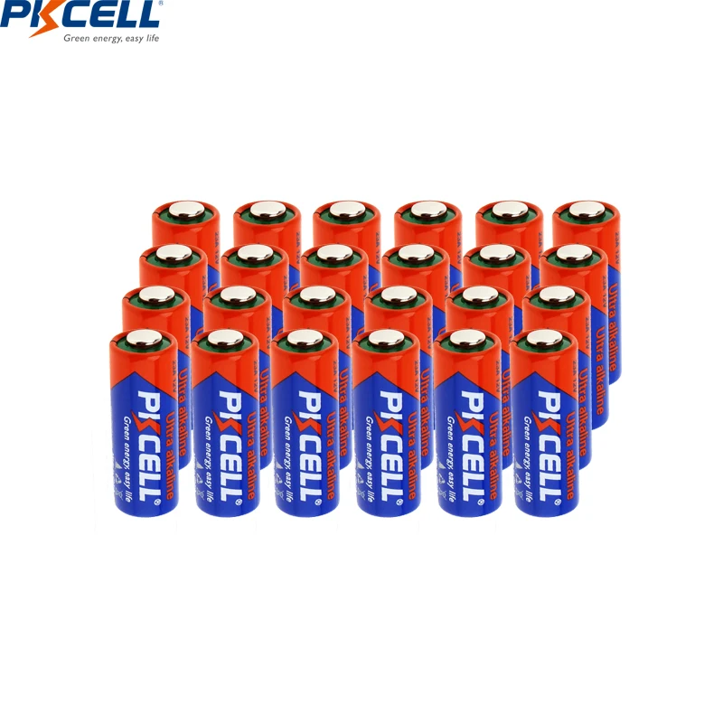 

24PC/Lot PKCELL 23A 12V Alkaline Battery 23 A23 MN21 L1028 MS21 V23GA VR22 N Primary Dry Battery Batteries For Doorbell