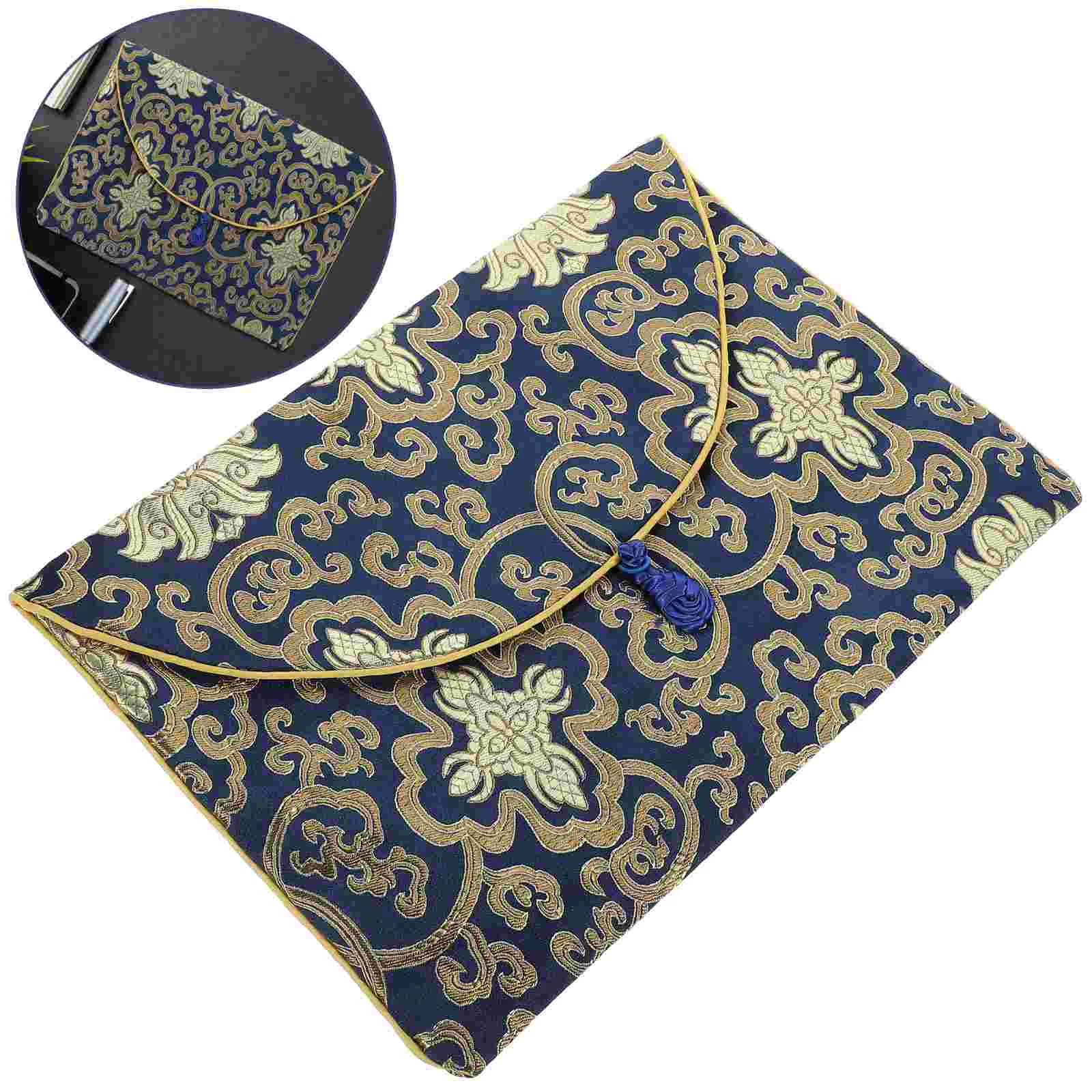 

Scripture Storage Bag Sundries Containers Scriptures Pouches Gift Chinese Style Cloth Bags Small Wrapping Travel Book