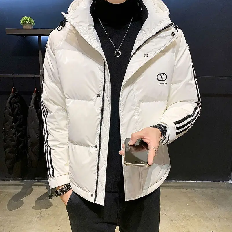 Men's Down Jacket Hooded Parkas White Duck Down Jackets Thickening Puffer Jacket Winter Jackets for Men