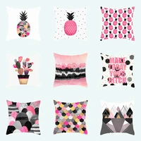 2022 ins pink gold pillowcase pineapple wedding decor colorful aesthetic cushion cover home decor luxury designer pillow case