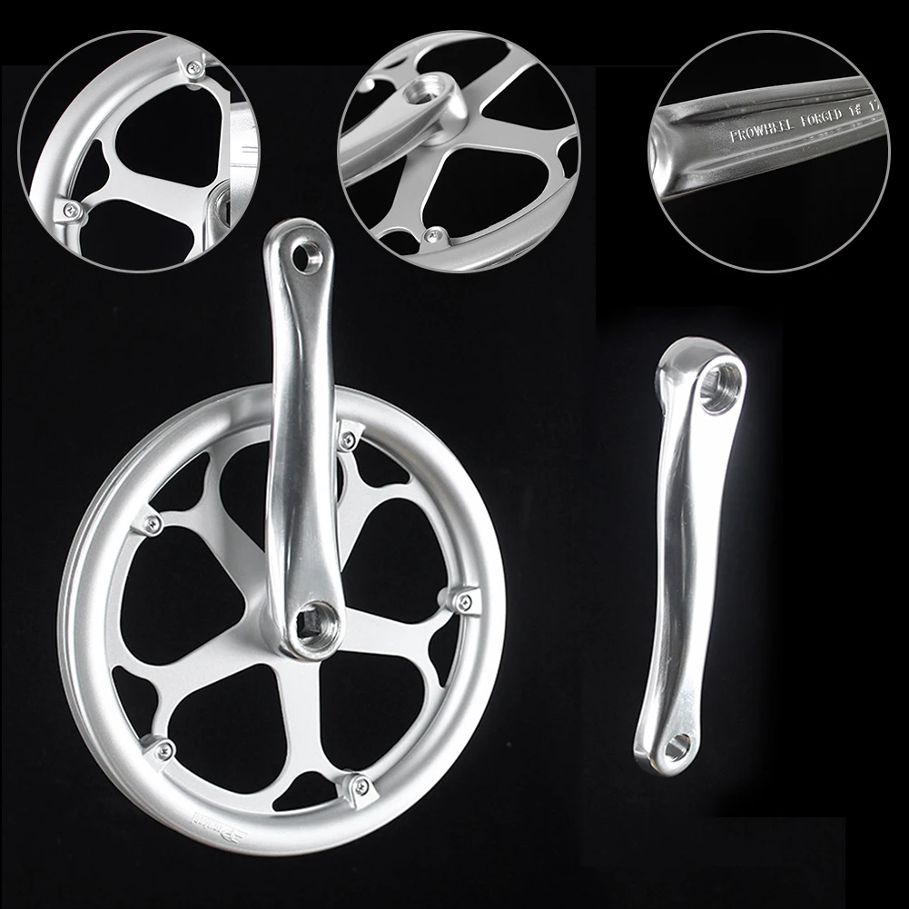 Односкоростная Звездочка для велосипеда комплект из хромированной стали 46T/52T