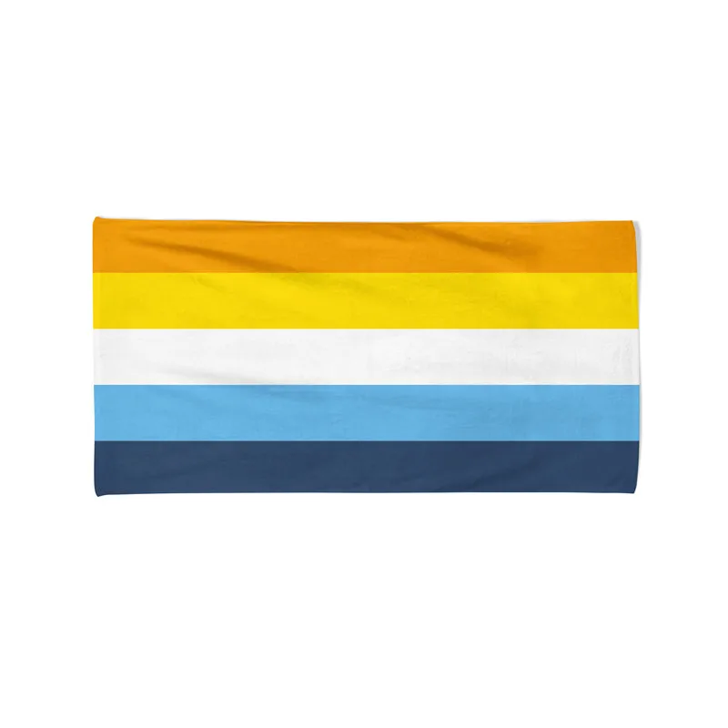 

Aroace Pride Flag Aromantic Asexual Rainbow LGBT QIA Banner Beach Towel for Swimming Pool Camping Picnic Yoga Gym Sports