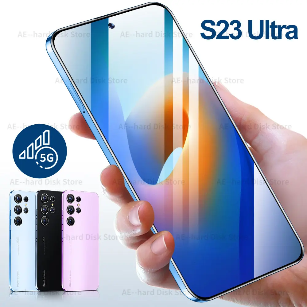 

2023 Newest S23 Ultra Smartphone 7.1inch 16GB+1TB Android Mobile Phones Unlocked 6800mAh 5G Network Cellphone Celular 50MP+108MP