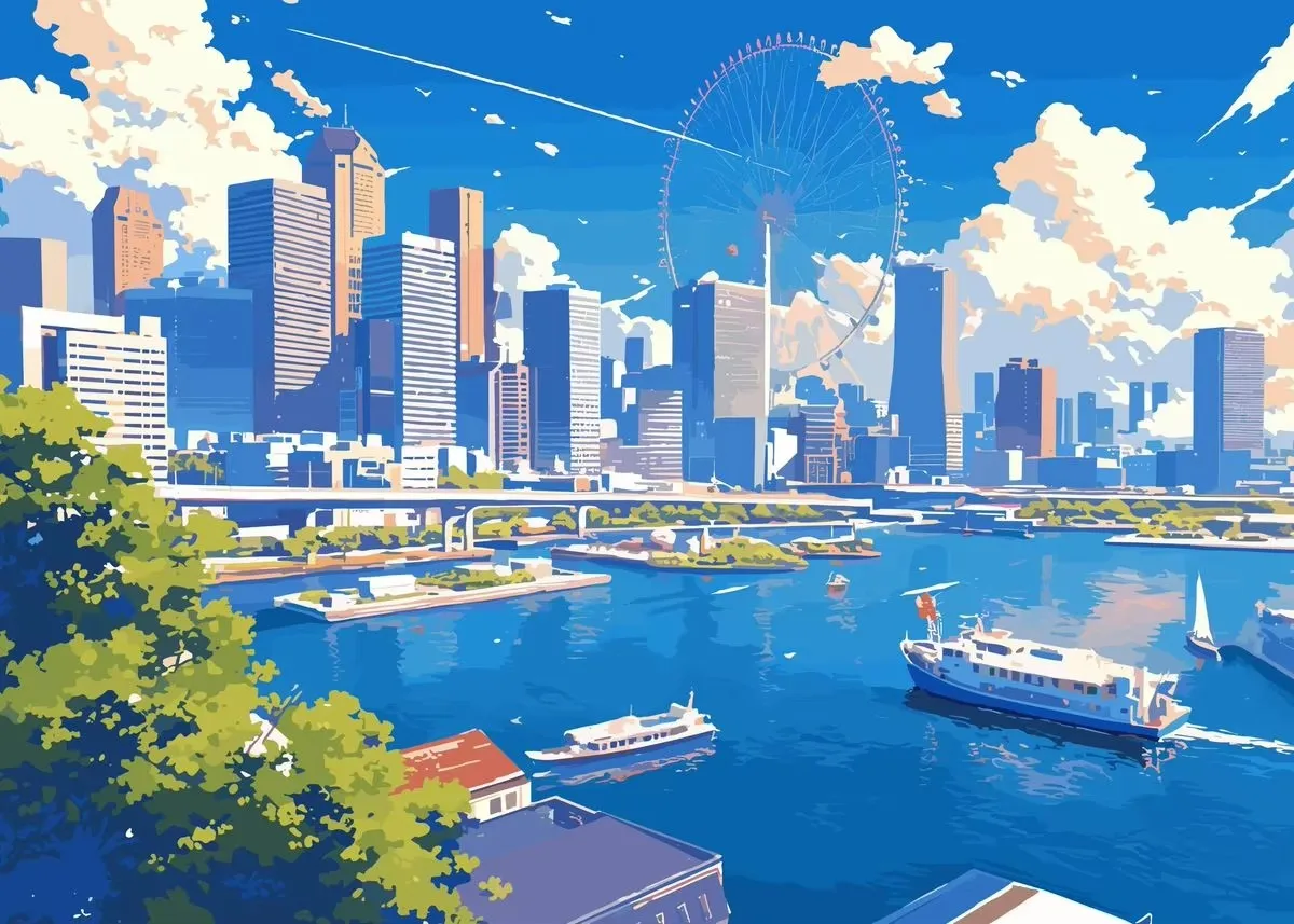 

Аниме пейзаж плакат на холсте