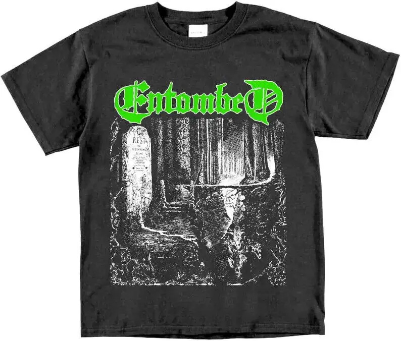 Футболка Entombed с левой рукой винтажная Death Metal At The Gates sanbath