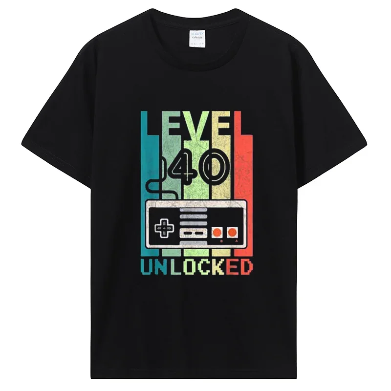 Разблокированная рубашка уровня 40 футболка для геймеров подарки на день