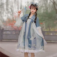 women hanfu dress traditional chinese clothchestlength outfit ancient folk dance stage costumes oriental fairy princess cosplay