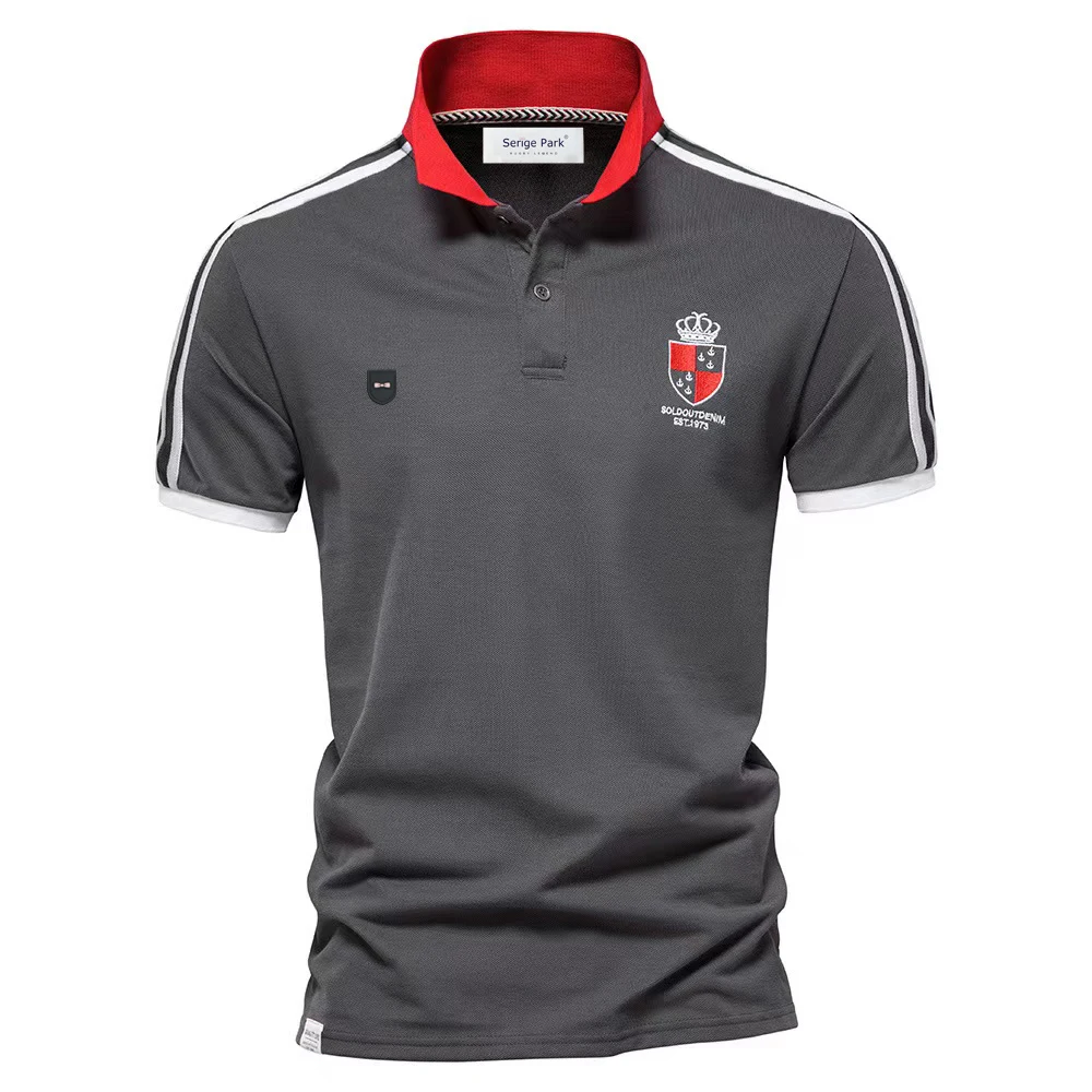 men's classical polo shirt Solide color shirts for man summer new collection men clothing luxury brand park stripe high quality |