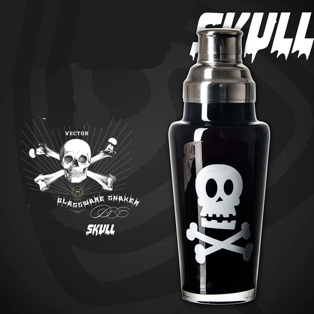 

Коктейльный шейкер 850 мл бокал красочный снег граммов чашка смешивание бокал для вина для вечерние с черепом фоторучка