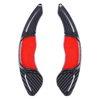 2pcs carbon fiber car steering wheel shift blade paddle shifter extension for volkswagen golf 7 2014 2020 car accessories